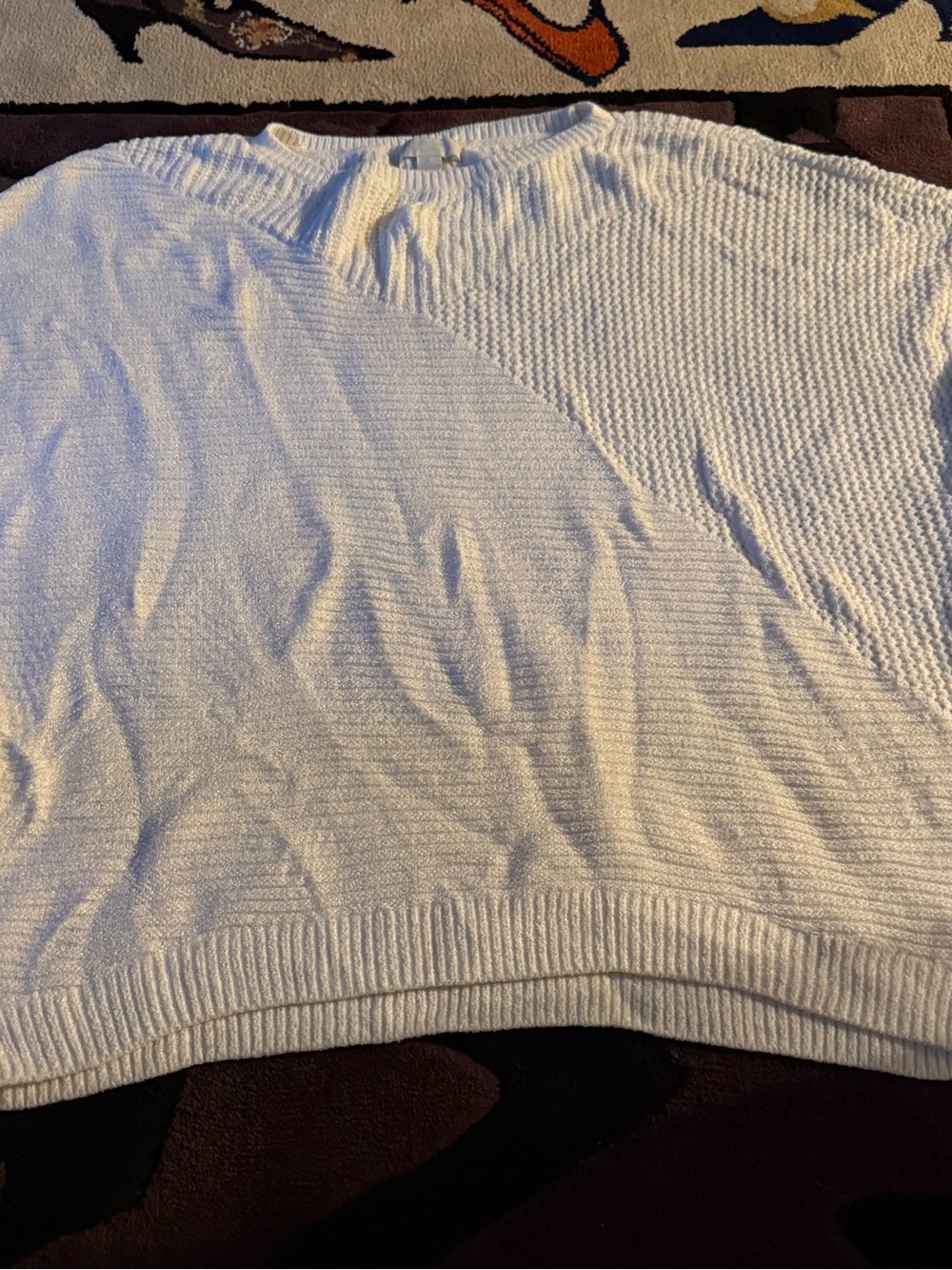 Barefoot Dreams Mix Stitch Dolman Lounge Sweater, Size XL